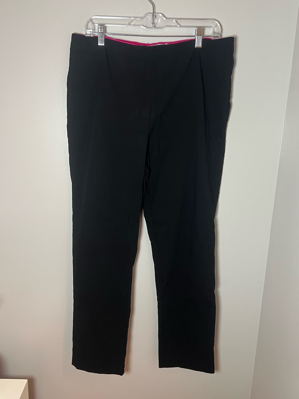 Gretchen Scott Gripe Less Black Pants Work Casual Pull On Size XL